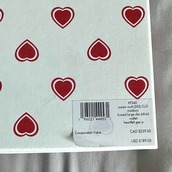 Kate Spade NWT Madison Heartfelt Geo Flap Crossbody & Matching Wallet Set - Picture 5 of 16